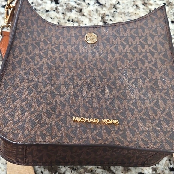 Michael Kors Monogram Brown Shoulder Bag - Picture 7 of 7